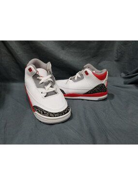 Jordan(TD) toddler Air Jordan 3 Retro 'Fire Red' 2022 Size 9 NEW NO BOX!
